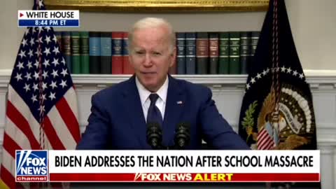 Biden blames "the gun lobby" for the 18 year old transvestite that shot up the Texas school