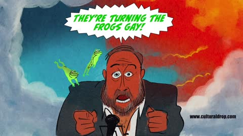 Alex Jones Saturday Morning Cartoon - Gay Frogs