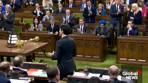 Trudeau asks Poilievre if he condemns Ontario's use of the notwithstanding clause
