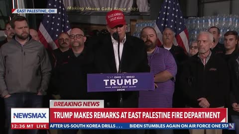 Trump visits East Palestine, Ohio as Fox News ignores the story - Feb. 22, 2023 (w/J.D. Vance)