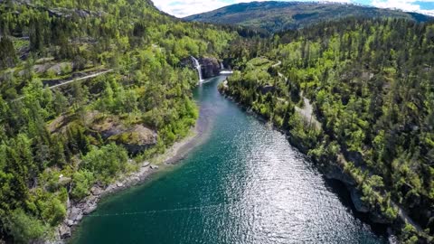 aerial footage from beautiful nature norway shot in 4k ultra high definition uhd