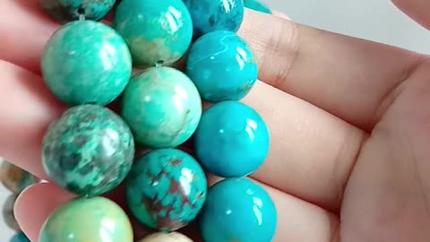 Natural turquoise 12mm large diameter beads roundle stone Jewellery Natural Stone 20230921-05-08