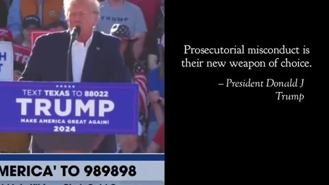 Prosecutorial misconduct is their new weapon of choice Donald J Trump