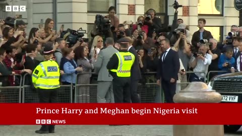 Prince Harry and Meghan Markle beginNigeria visit | BBC News