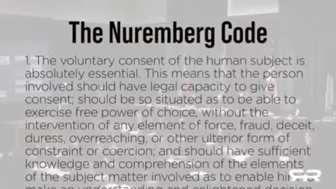 10 SECTIONS OF THE NUREMBERG CODE