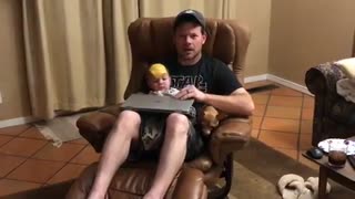 Cheese challenge results in surprisingly adorable fail