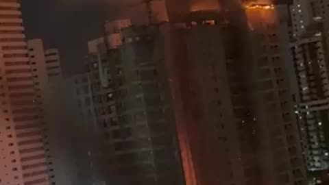 A colossal blaze sweeps through a tall building still under construction in Recife, Brazil.