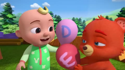 ABC Song with Balloons and Animals - CoComelon Nursery Rhymes & Animal Songs