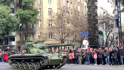 Desfile Militar independencia Argentina 9 Julio 2019 4k 30 de 45 Completo militar tanks