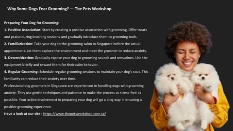 Why Some Dogs Fear Grooming? — The Pets Workshop