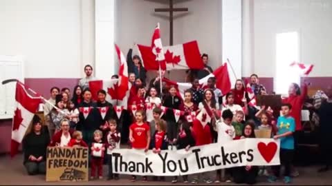 Canadian Kids THANK YOU TRUCKERS