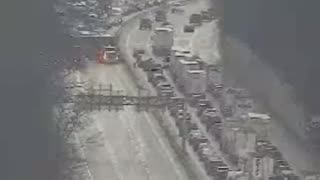 Pennsylvania - A tractor-trailer jackknifed on westbound I-78 and spilled fuel, blocking all lanes