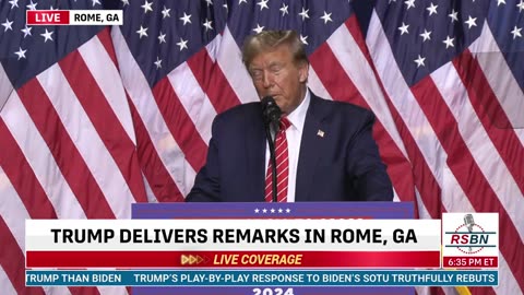 FULL SPEECH: President Trump Holds a "Get Out The Vote Rally" in Rome, GA - 3/9/24