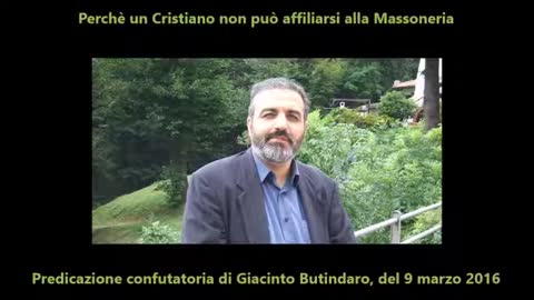 Perchè un CRISTIANO non può affiliarsi alla Massoneria,perchè se uno è massone vieni scomunicato in automatico e non puoi fare i sacramenti,la massoneria(paganesimo politeista) e il cristianesimo sono inconciliabili PREDICAZIONE di GIACINTO BUTINDARO