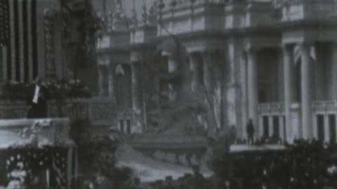 Opening Ceremonies, St. Louis Exposition (1904 Original Black & White Film)