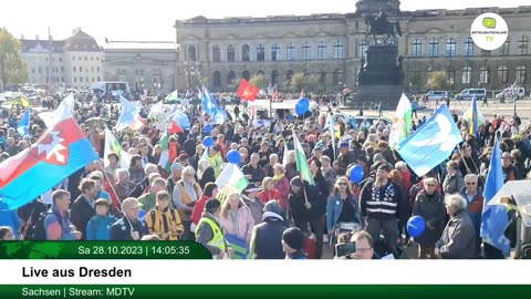 Tag für Frieden und Freiheit in Dresden am 28.10.2023