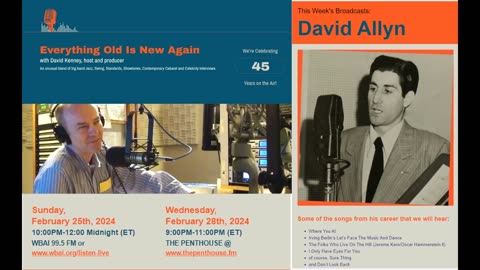WBAI Featuring the Music of David Allyn - February 25, 2024