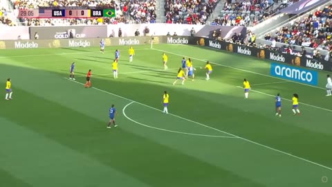 USA vs Brazil 1-0 Highlights & Goals - Final Women's gold cup 2024