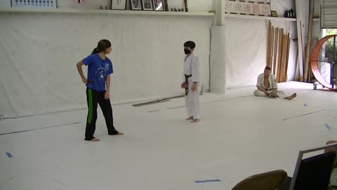 Chris and Simone's 9th Children's Aikido test for 2nd Kyu