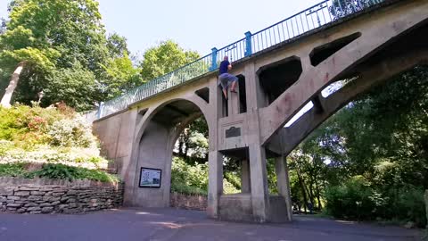 Climb into a Handstand on a Bridge