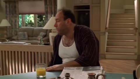 Tony mad at Janice broke his phone - The Sopranos HD