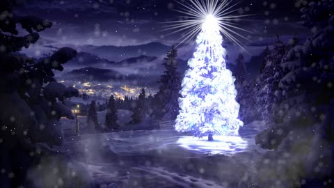 The Christmas tree is very beautiful