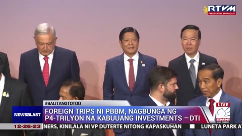 Foreign trips ni PBBM, nagbunga ng P4-T na kabuuang investments —DTI