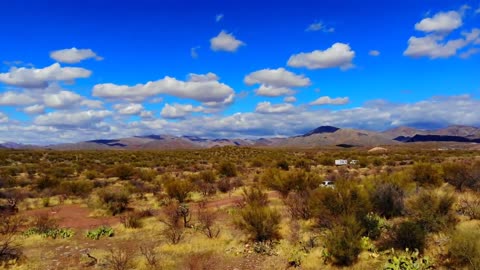 Aerial Views of the Picket Post Mountain Area Near Superior, Arizona in Pinal County.