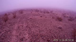 Thick Fog in the Mojave high desert at Barstow