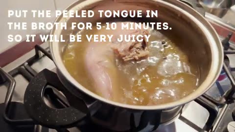 Cook and peel beef tongue properly. Great beef tongue recipe