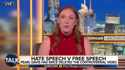 Piers Morgan Debates Pearl Davis, Calls Her Antisemitic For Her Song 'Why Can't We Talk About The Jews'