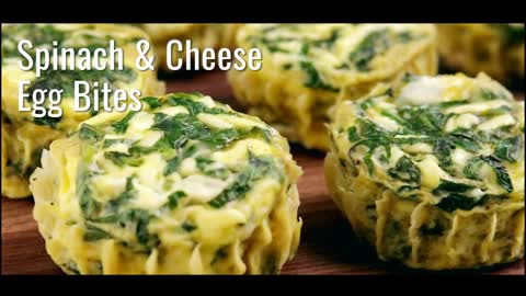 Delicious Keto Snack – Keto Spinach and Cheese Egg Bites