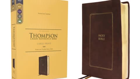 King James Version Thompson Chain-Reference Bible, Large Print, Leathersoft, Red Letter Edition