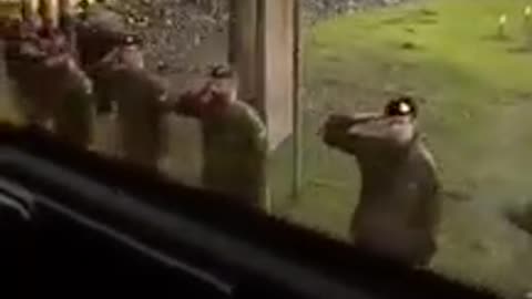 British soldiers salute our military