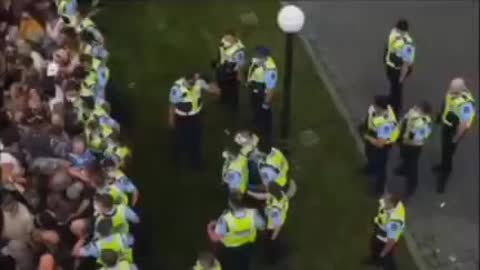 New Zealand Police Attacking Peaceful Protestors Compilation