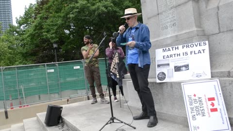 Why Biblical cosmology is important, Flat Earth rally, Queen's Park, Toronto - June 11, 2023