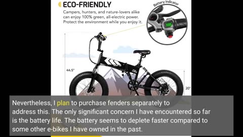 Skim Comments: Oraimo Electric Bike for Adults,350W BAFANG Motor(Peak 500W), 4A 3H Fast Charge,...