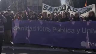 Manifestación por la sanidad pública en Madrid