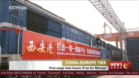 Cargo train services between Xi'an and Warsaw launched