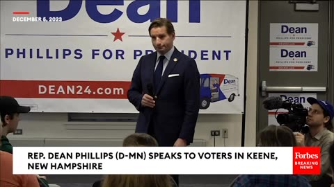 WATCH- Dean Phillips Campaigns For Democratic Presidential Nomination In Keene, New Hampshire