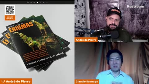 André de Pierre e Cláudio Suenaga na Live de 5 anos da Enigmas | Palecontatos com tribos primitivas