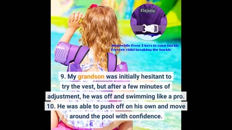 Buyer Feedback: Toddler Floaties, Swim Vest for Boys and Girls Age 2-6 Years Old, 30-50 Pounds...
