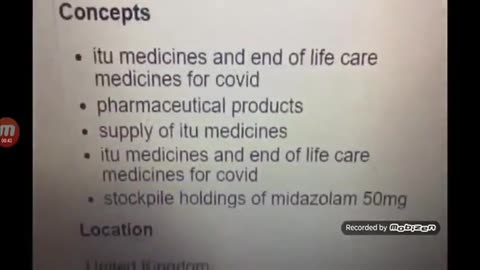 URGENT WARNING !! UK GOVT STOCKPILING MIDAZOLAM FOR JAN 2022, WHAT FOR ? MUST WATCH !! GET SHARING !