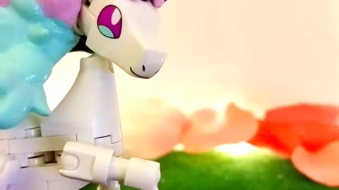 Pokemon Galarian Ponyta ~ Mega Construx GYG94 ~ Finished Build