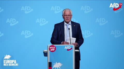 Emil Sänze beim AfD-Wahlkampfauftakt zur Europawahl in Donaueschingen am 27. April 2024