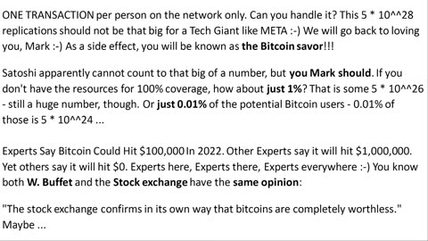 #Bitcoin / #Blockchain cannot #Scale over 2% - Why?