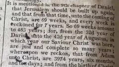 Bible in 1800 reveal something