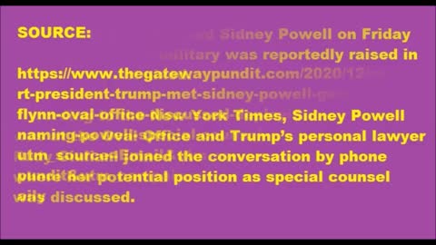 President Trump Met with Sidney Powell and General Flynn in Oval Office