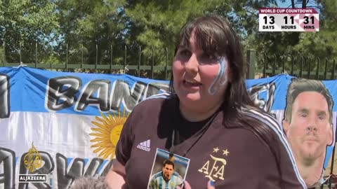 Argentina fans ready for Qatar; gather for mass barbecue before leaving