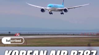 Korean Air B787 Smooth Landing